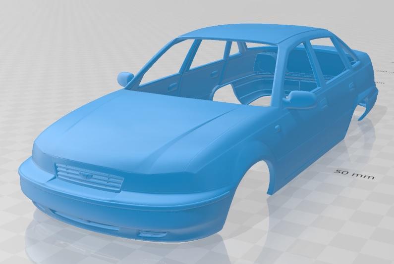 Daewoo Nexia Sedan 1996 Printable Body Car