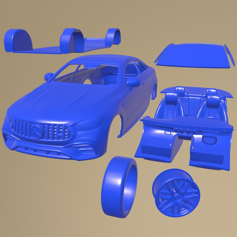 Mercedes Benz E63 Coupe Amg 2021 PRINTABLE CAR IN SEPARATE PARTS
