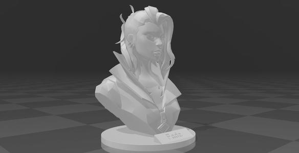 Valorant Fade bust lowpoly