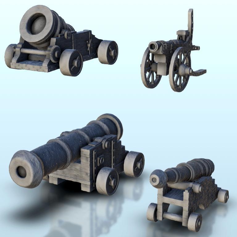 Medieval canons & mortars 6 - Architecture Urban Scenery Modern WWII Napoleonic War of the Rose