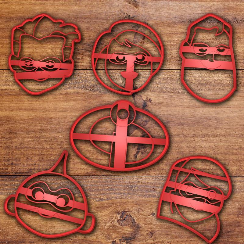 The Incredibles Cookie cutter set