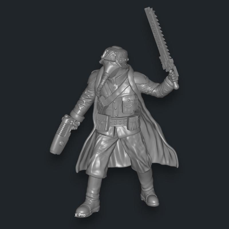 Shovel warrior with chainsword