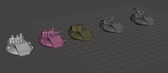 ROBOTECH MASTER TRIV AUTOMATED SLED CAR Infantry