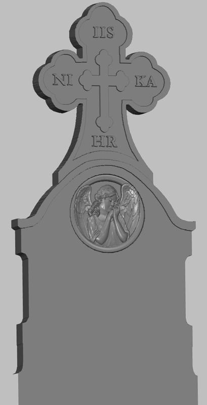 Tombstone 3D stl, cruce stl
