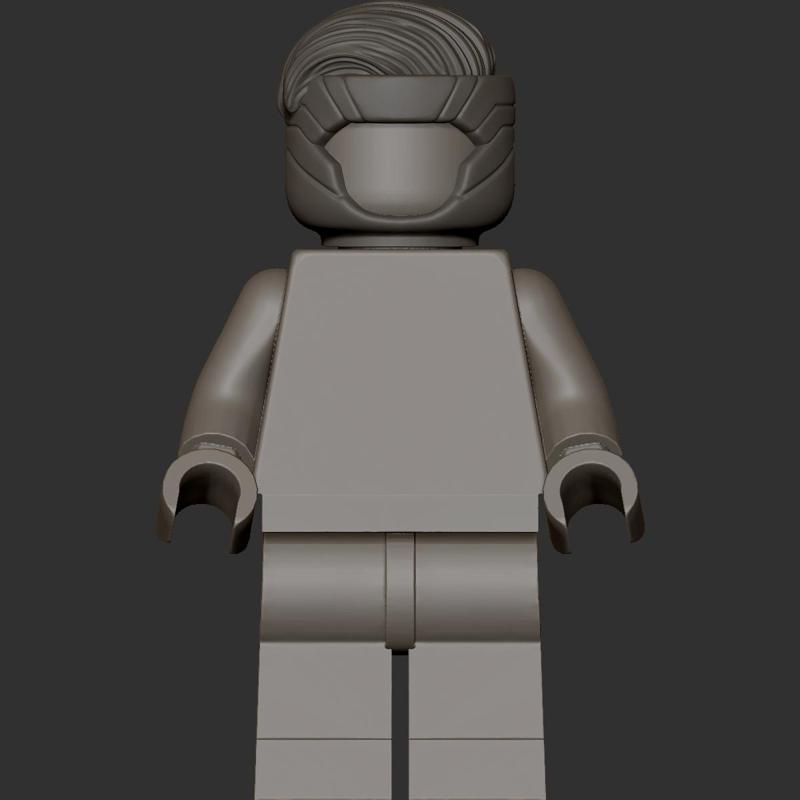 minifigure gambit hair and head piece