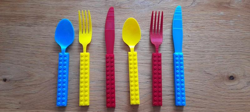 Brick Toy Cutlery