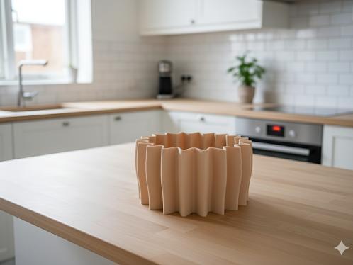 Wavy Decorative Vase/Basket