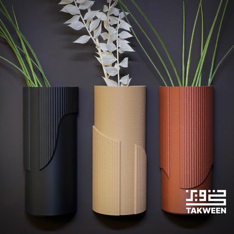 Wall-Mounted Flower Vases