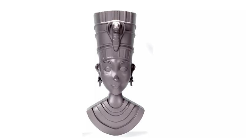 Queen Nefertiti Head Pendant  Egyptian STL for 3D Printing