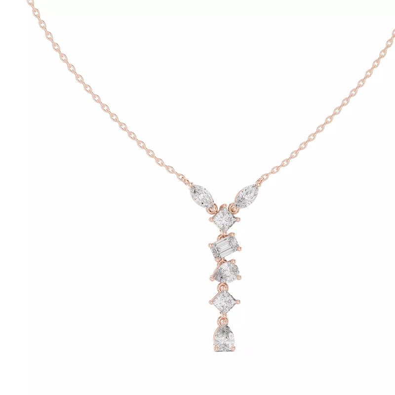 Marquise Princess Emerald WaterfallSolitaire Pendant 3dm stl