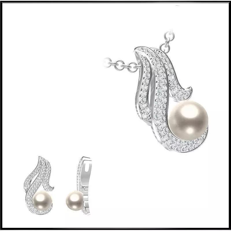 JCD Format Minimalist pearl pendant jcd diamond jewellery design