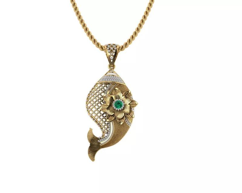 Fish Pendant Carp Caught