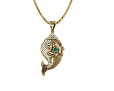 Fish Pendant Carp Caught