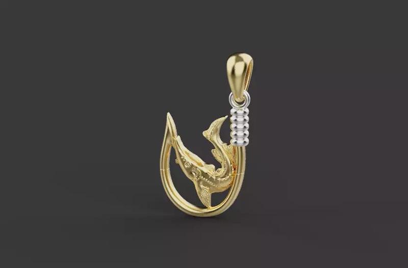 Fish Hook Pendant 66971