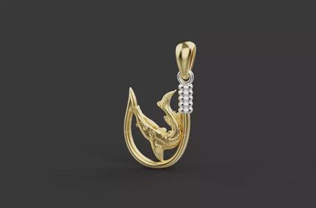 Fish Hook Pendant 66971