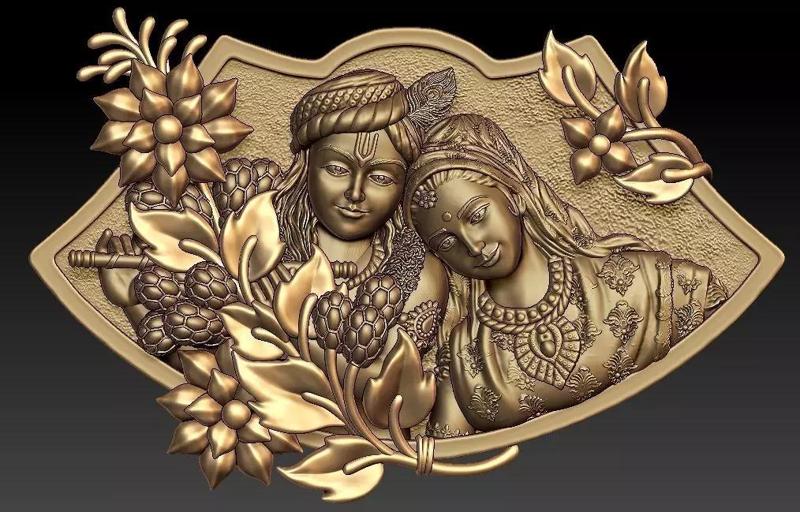 Radha Krishna Pendant
