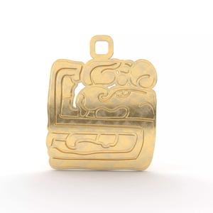 Mayan native glyph pendant 10