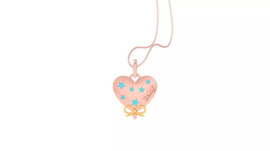 Light Weight Kids Pendant Necklace Charms 3dm stl obj gltf mtl