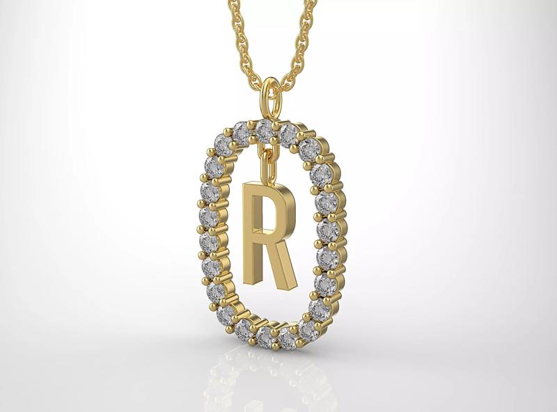 Pendant Letter R