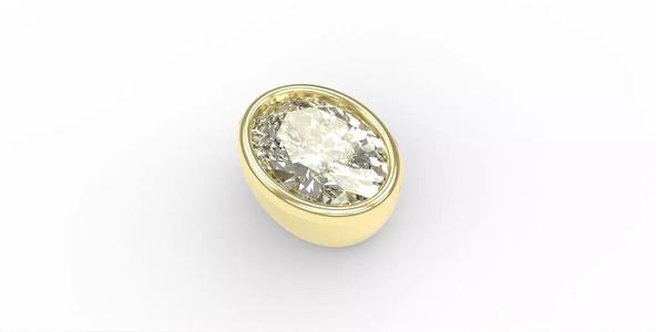 Ready-made Oval Cut Stone Setting Goldsmith Semi-finished