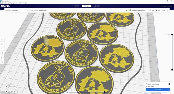 Pokemon Go Community Day #21 coin - Turtwig
