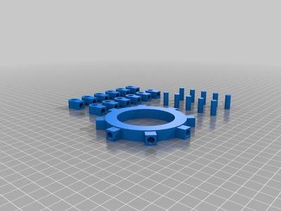 Holder for automatic irrigation system (designed to be put on an around 56mm diameter stick)