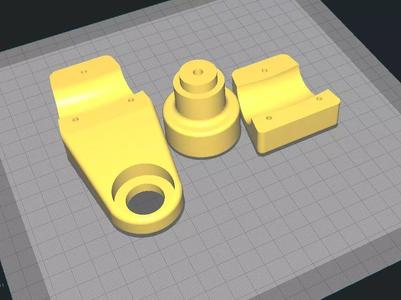 Column drill for handle