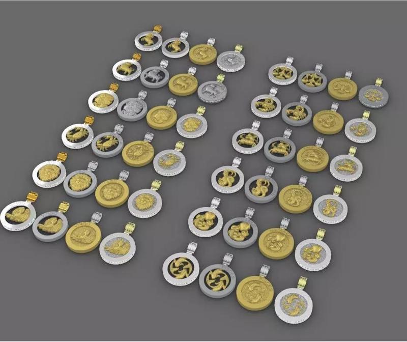 48 model of  zodiac pendant