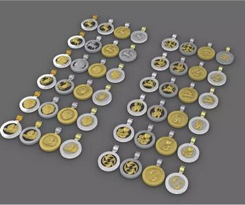 48 model of  zodiac pendant