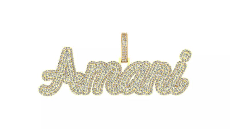 Amani Custom Name Pendant