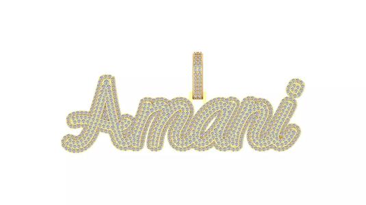 Amani Custom Name Pendant