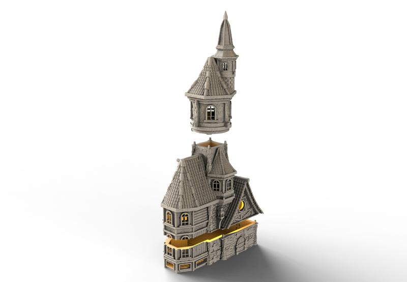 Medieval Architecture - House with tower and turret