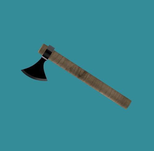 Viking Axe V1 For Cosplay - Small Head (Throwing Axe or Hand Axe)