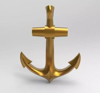 Anchor pendant bracelet on the arm