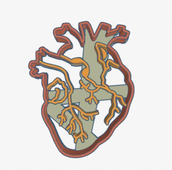 ANATOMICAL HEART Cookie Cutter + Dagger Heart