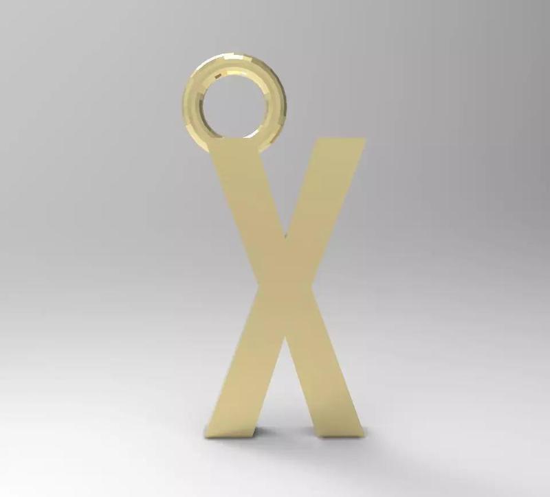 ALPHABET LATTER X PENDANT