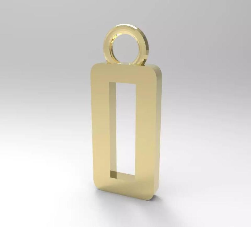 ALPHABET LATTER O PENDANT