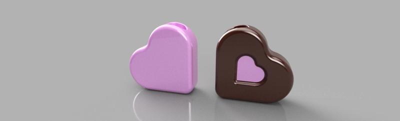 Florero Corazón de Bombón