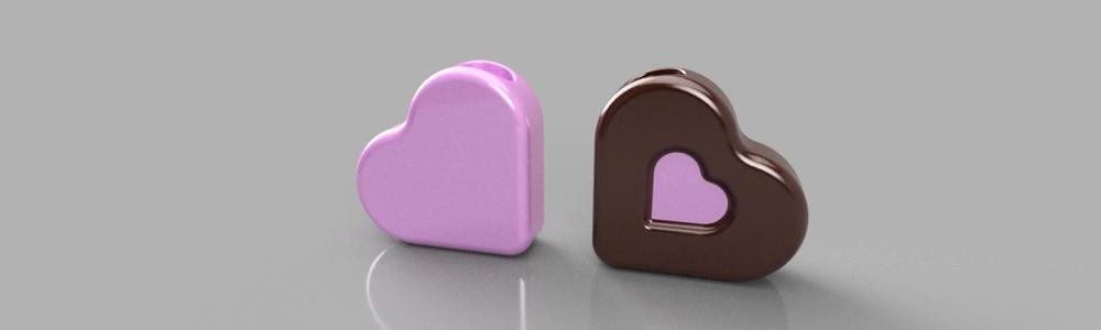 Florero Corazón de Bombón