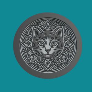 Cat Animal Medallion