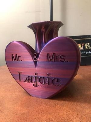 Customizable Vase for Wedding or Anniversary