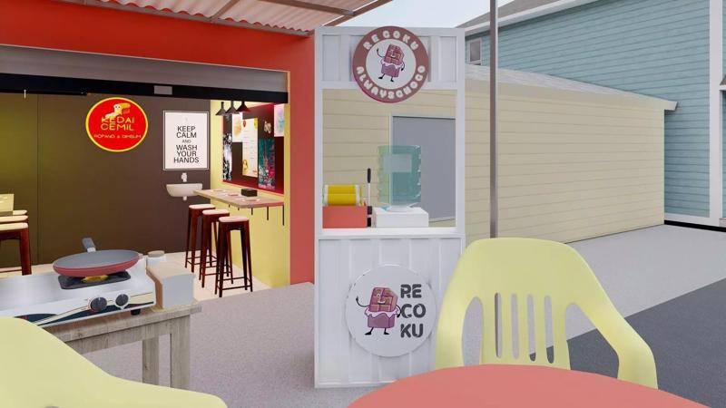 Stand Booth Recoku Model