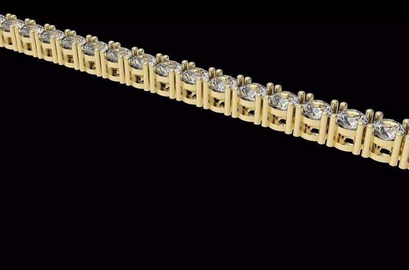 Tennis Classic Bracelet 4mm Round Diamond