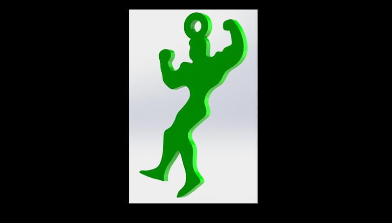 bodybuilder gym keychain commercial use license