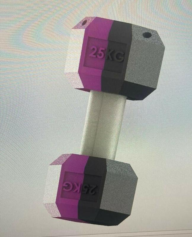 Magnetic dumbbell / dumbbell keychain gym bro