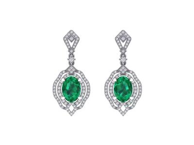 Art deco earing