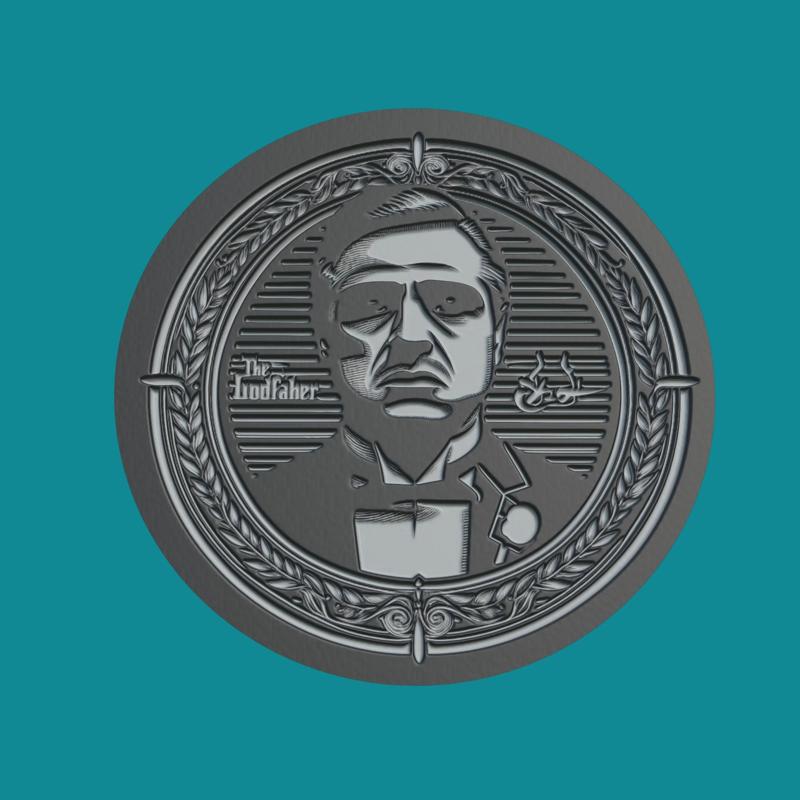 Vito Corleone Print Model Vito Corleone Medallion Vito Corleone Wall Decor