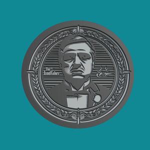 Vito Corleone Print Model Vito Corleone Medallion Vito Corleone Wall Decor