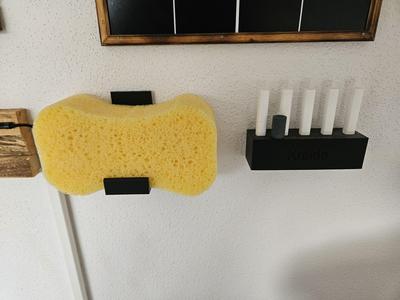 Kreide und Schwammhalter