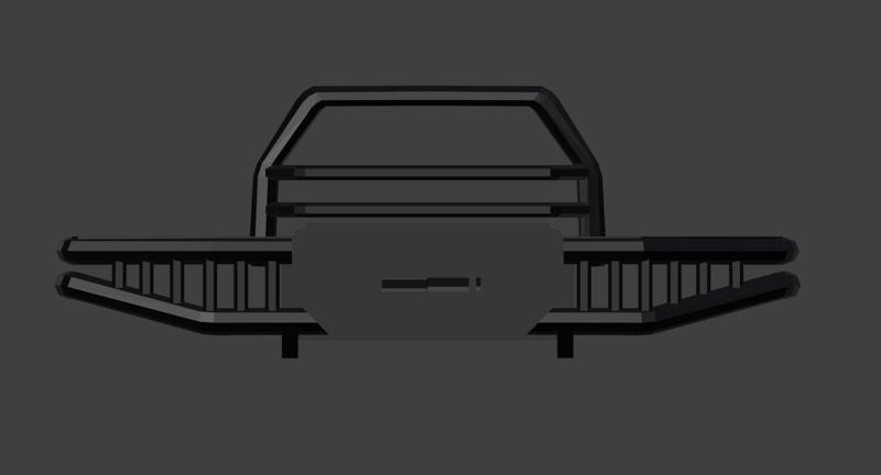 RC CAR BULL BAR BUMPER 044 1/10 3D PRINT STL